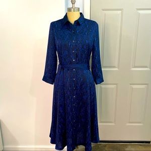 Banana Republic snake print midi dress!